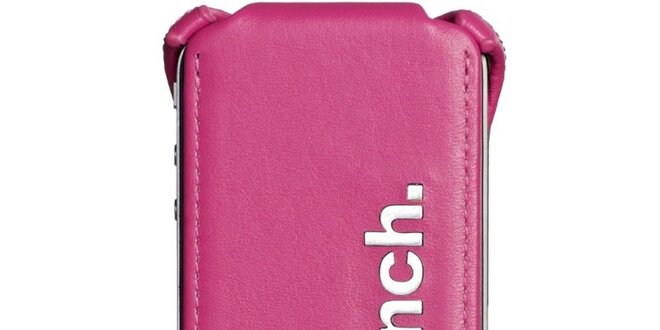 Ružové kožené púzdro na iPhone Bench