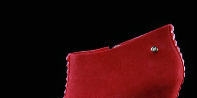 Dámske červené topánky na kline Melissa