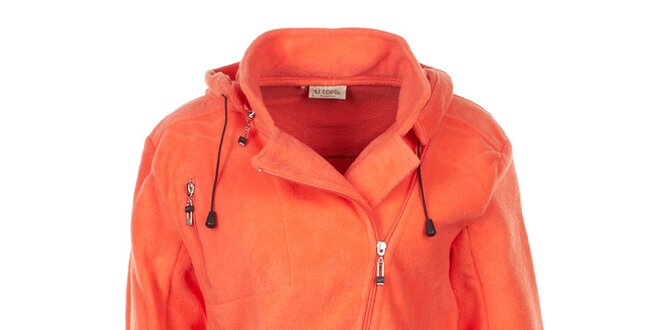 Dámska oranžová fleecová bunda Utopik