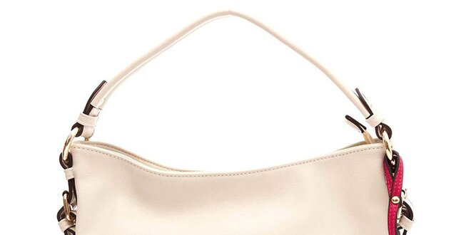 Dámska kabelka s jedným uchom vo farbe slonovinovej kosti Paris Hilton