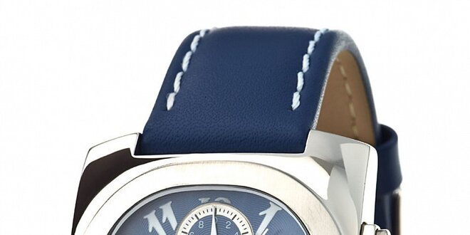 Oceľové hodinky Lancaster s modrým remienkom