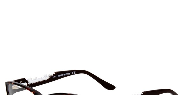 Dámske čierne okuliare s výraznými stranicami Miss Sixty