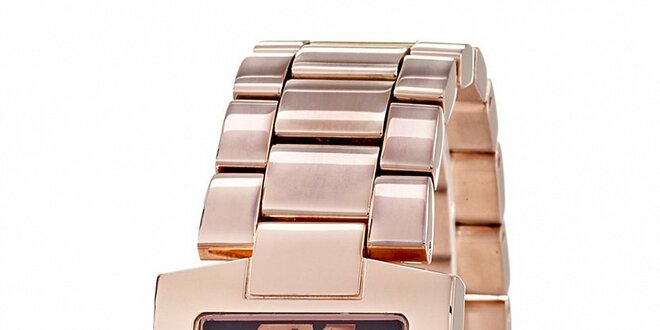 Dámske oceľové hodinky Lancaster vo farbe ružového zlata