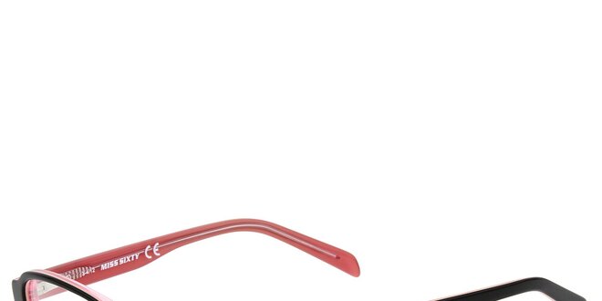 Dámske čierno-ružové okuliare Miss Sixty