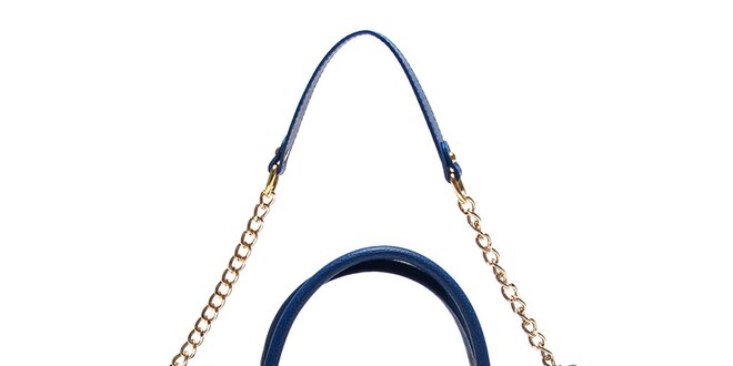 Dámska modrá kabelka s retiazkou Roberta Minelli