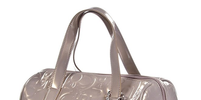 Dámska lesklá kabelka so vzorom Calvin Klein