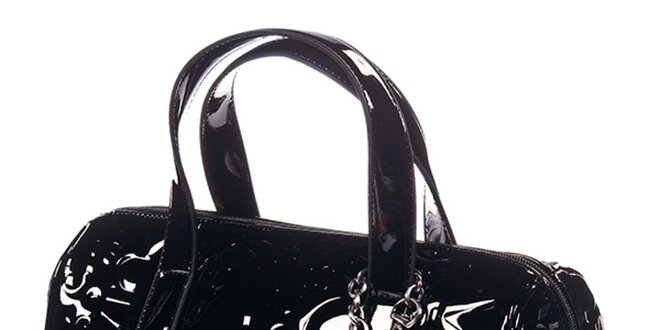 Dámska čierna kabelka so vzorom Calvin Klein