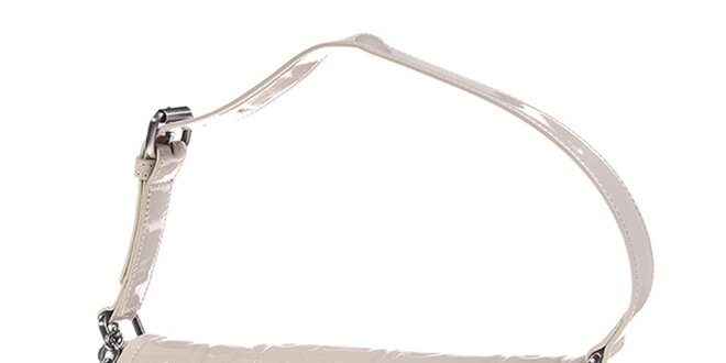 Dámska podlhovastá krémovo biela kabelka Calvin Klein