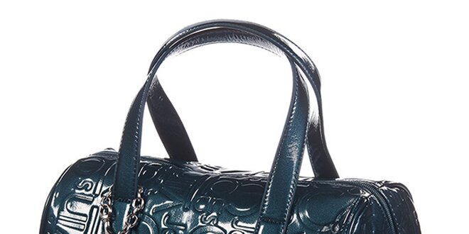 Dámska modrozelená kabelka so vzorom Calvin Klein