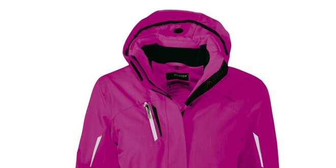Dámska žiarivo ružová bunda na lyže Maier