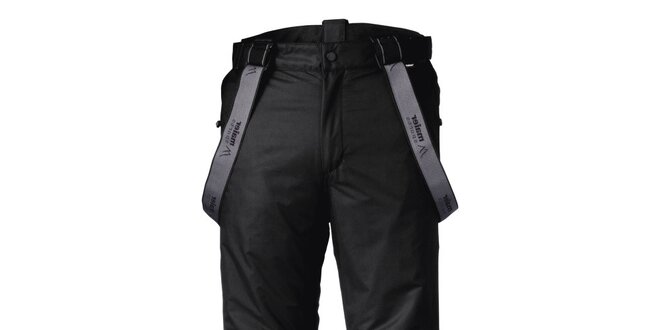 Pánske funkčné čierne lyžiarske nohavice Maier