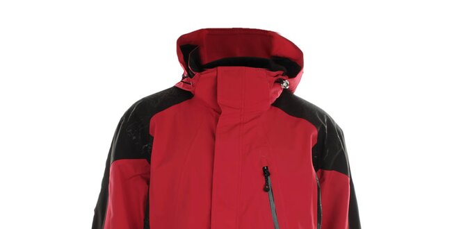 Pánska červeno-čierna bunda s kapucňou Northland Professional