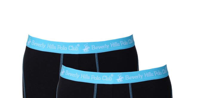 Set pánskych čierno-modrých trenírok Beverly Hills Polo Club