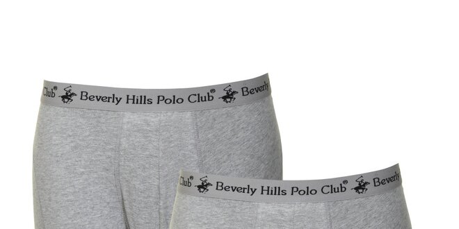 Set pánskych šedých trenírok Beverly Hills Polo Club