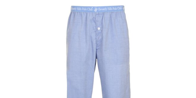 Pánske svetlo modré pyžamové nohavice Beverly Hills Polo Club