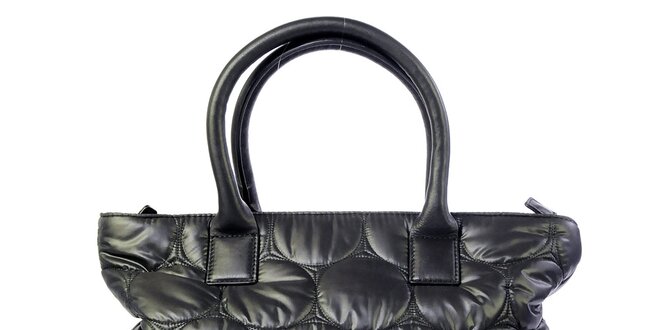 Dámska čierna prešívaná kabelka s kolieskami Gianfranco Ferré