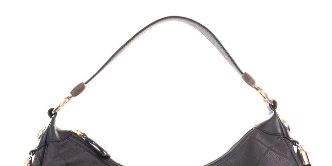 Dámska čierna kabelka s dvoma strapcami Gianfranco Ferré