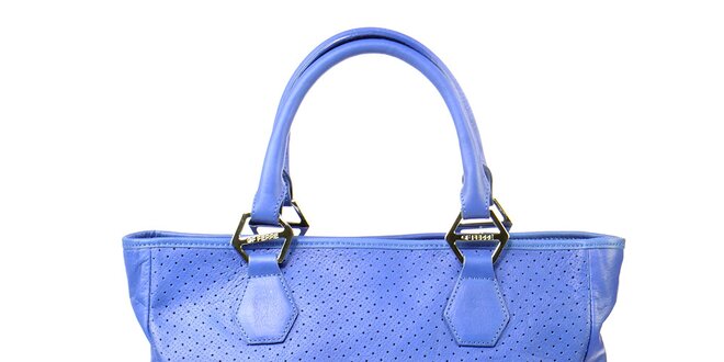 Dámska modrá kabelka s perforáciou Gianfranco Ferré