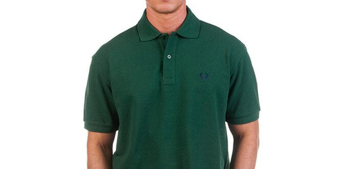 Pánske tmavo zelené polo tričko Fred Perry