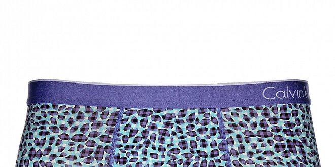 Pánske fialovo-modré boxerky Calvin Klein Underwear