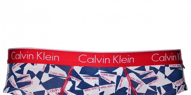 Pánske biele slipy Calvin Klein Underwear s potlačou