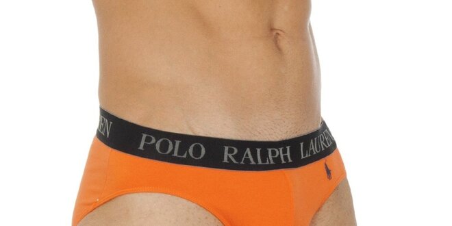 Pánske oranžové slipy Ralph Lauren