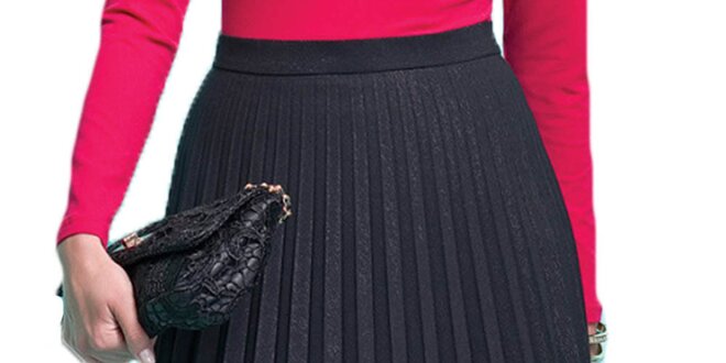 Dámska čierna plisovaná sukňa Zaps