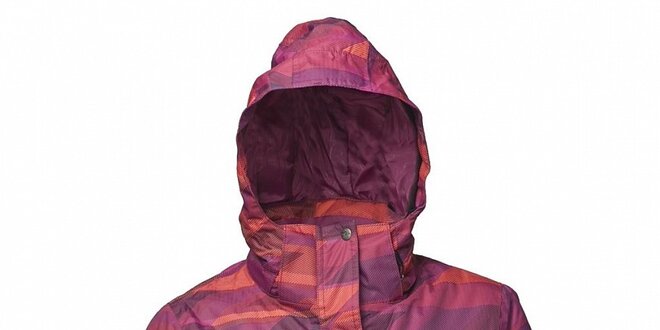 Dámska červeno-fialová zimná bunda Fundango