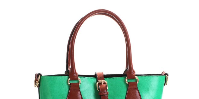 Dámska zelená kabelka z pravej kože Belle & Bloom