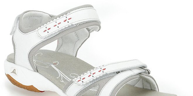 Dámske biele športové sandále Clarks