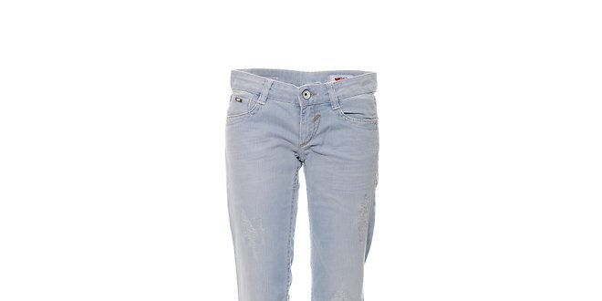 Dámske skinny džínsy značky Gas vo svetlo modrej