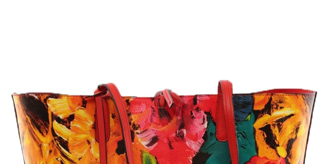 Dámska pestrofarebná kabelka s vyberateľným vreckom Beverly Hills Polo Club