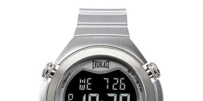 Dámske strieborné digitálne hodinky Everlast