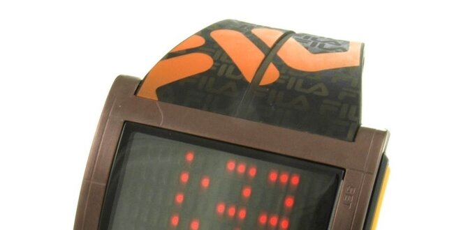 Dámske designové hodinky Fila s oranžovým logom