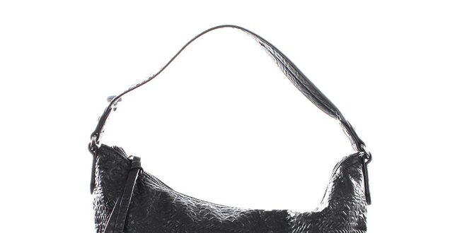 Dámska čierna kabelka s ozdobami Sisley