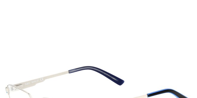 Dámske kovové rámy na dioptrické okuliare Replay s modrým prúžkom