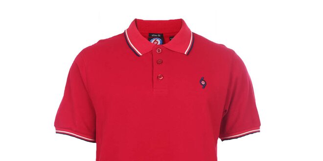 Pánske červené polo tričko s výšivkou The Spirit of 69