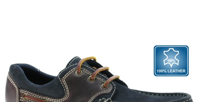 Pánske kožené čierne topánky Beppi