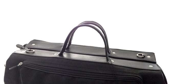 Pánska čierna taška na zips Emporio Armani