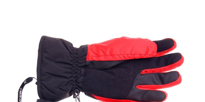 Pánske čierno-červené lyžiarske rukavice West Scout s membránou