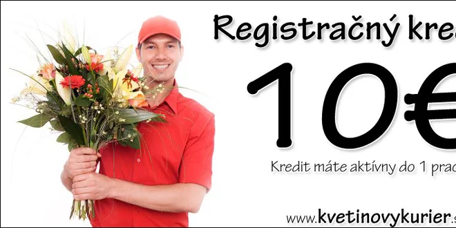 10 € na nákup na kvetinovykurier.sk
