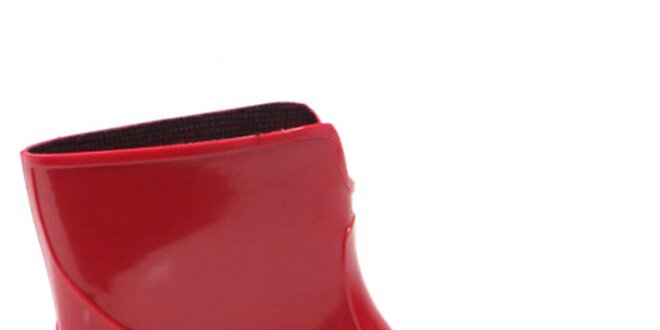 Dámske červené členkové topánky Favolla
