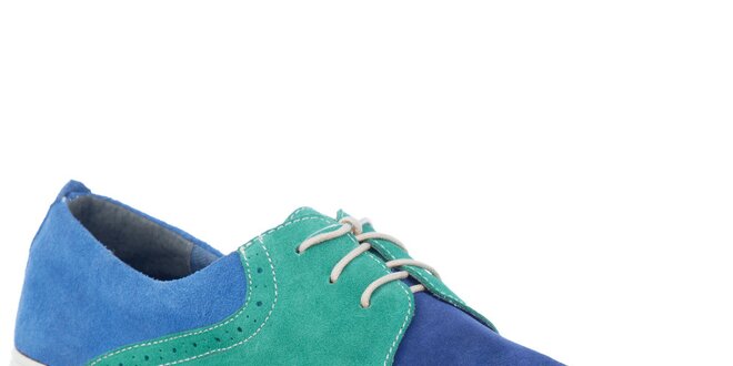 Pánske modro-zelené topánky Tesoro
