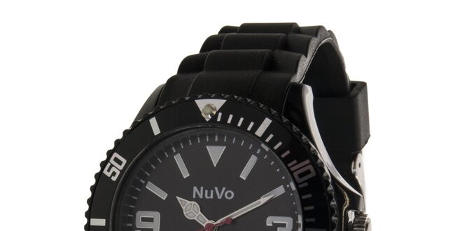 Čierne analógové hodinky NuVo
