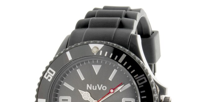 Šedé analógové hodinky NuVo