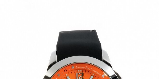 Dámske oceľové hodinky Gianfranco Ferré s čiernym silikonovým remienkom
