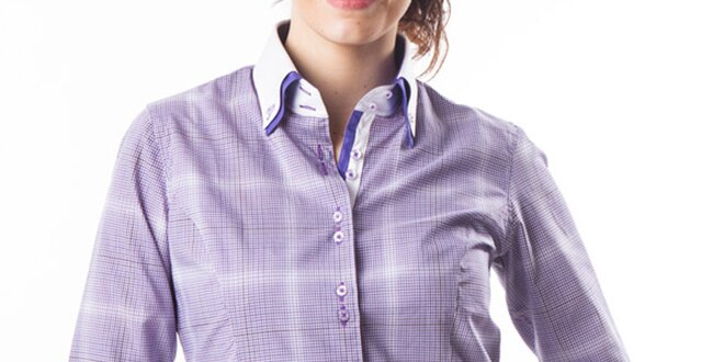 Dámska košeľa s fialovými kostičkami Lexa Slater