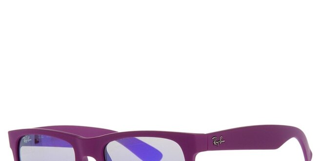 Dámske fialové plastové slnečné okuliare Ray-Ban