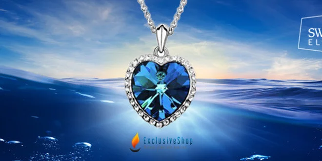 Náhrdelník s príveskom "Srdce oceánu" SWAROVSKI