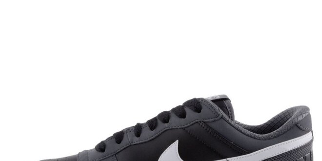 Pánske šedo-čierne tenisky s bielymi prvkami Nike